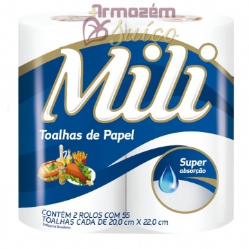 Foto Toalha de Papel Mili - 2 Rolos